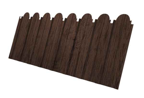 Профнастил C10A фигурный 0,45 Print-Double Premium Antique Wood