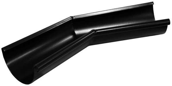 Угол желоба внутренний GL PU Matt 135 гр 125 мм RAL 9005 черный