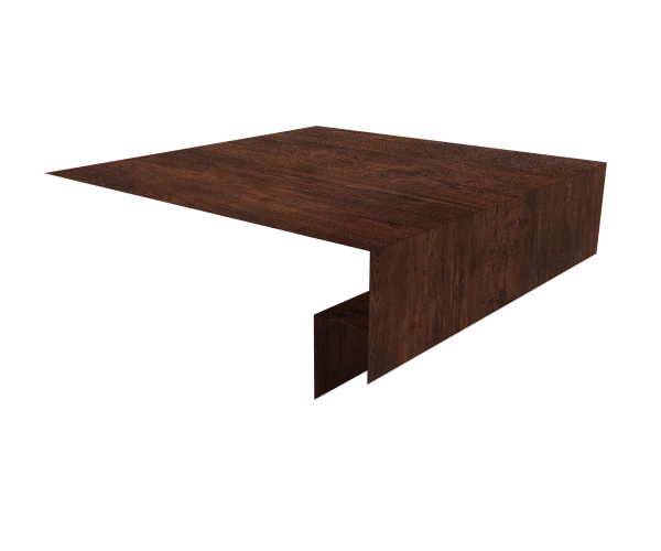 Планка околооконная сложная 200х50х12 (j-фаска) 0,45 Print-Double Premium Cherry Wood Dark F (3м)