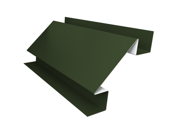 Угол внутренний сложный 75мм 0,5 Satin Matt TX RAL 6020 хромовая зелень (3м)
