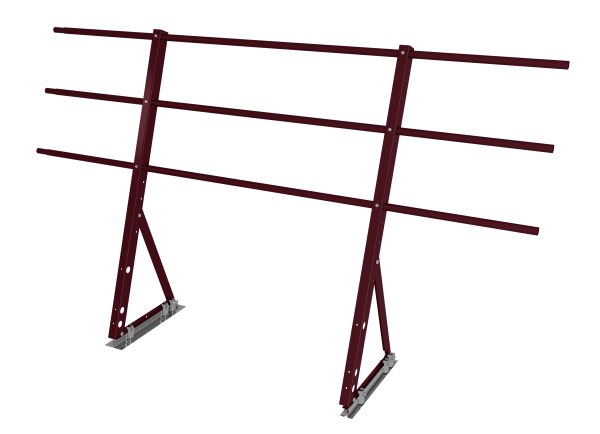 Ограждение кровельное на фальц Optima 1,2х2м RAL 3005