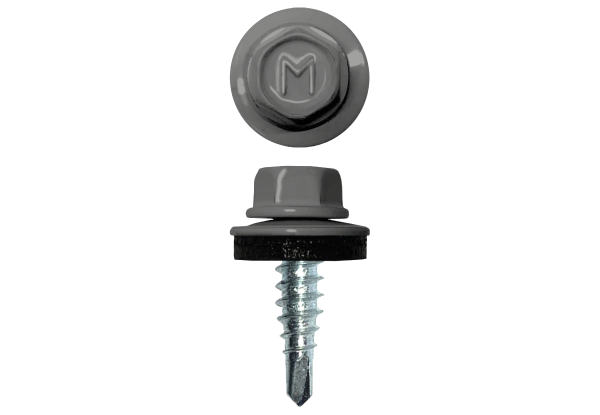 Саморез по металлу Daxmer 4,8х19 RAL 9006 (250) сверло №2