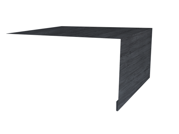 Планка околооконная простая 250х75 0,45 Print Premium Grey Wood TwinColor (3м)