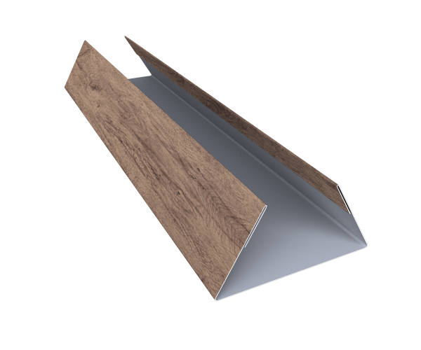 Планка стыковочная составная нижняя 0,45 Print Premium Almond Wood Fresh (2м)