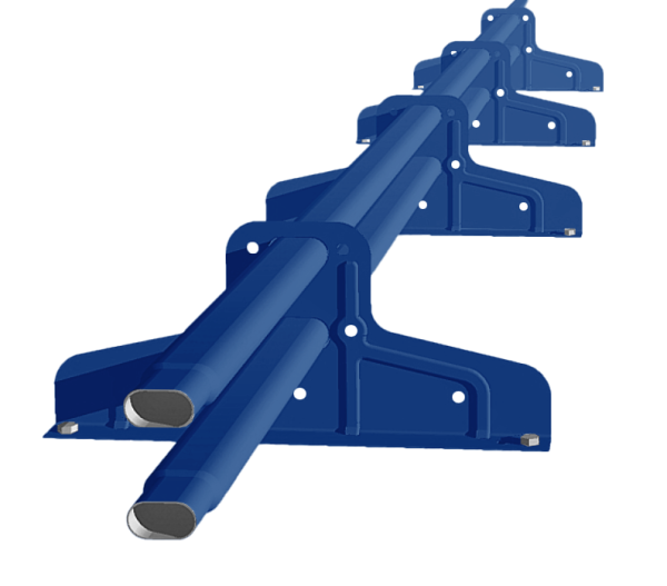 Снегозадержатель Стандарт Т4 d 40х20 RAL 5005 (3м)