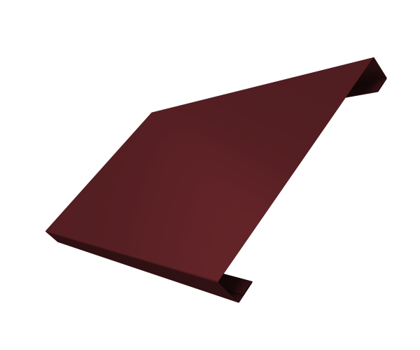 Ламель лицевая 200 забора жалюзи Texas 0,45 PE-Double RAL 3005 красное вино