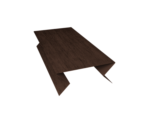 Планка угла внешнего составная нижняя 0,45 Print Premium Antique Wood TwinColor (2м)