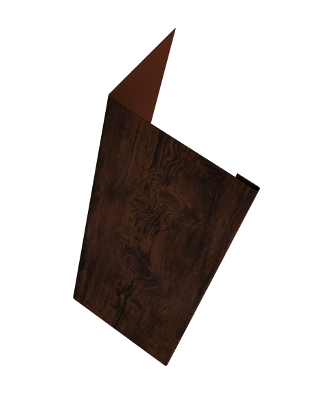 Нащельник (для калиток и ворот) 25х35 жалюзи Milan, Tokyo, Palermo 0,45 Print Elite Cherry Wood TwinColor (L2,0)