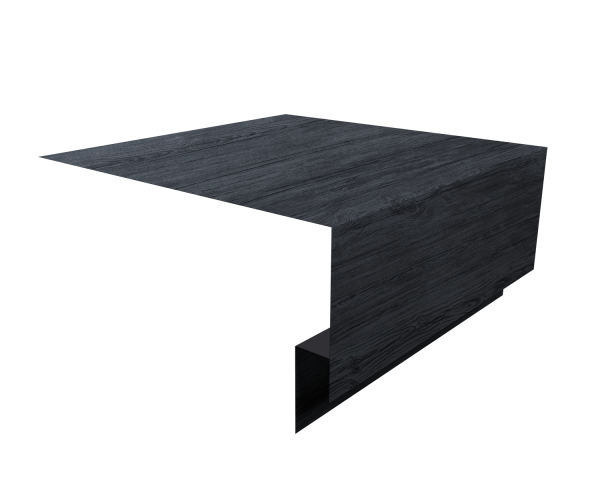 Планка околооконная сложная 250х75х18 (j-фаска) 0,45 Print Premium Grey Wood TwinColor (3м)