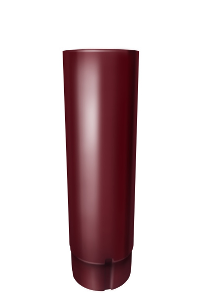 Труба круглая GL PU 90 мм 3 м RAL 3005 красное вино