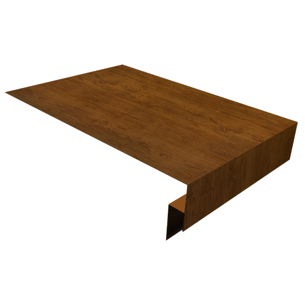 Планка околооконная сложная 250х50х18 (j-фаска) 0,45 Print Elite Golden Wood TwinColor (3м)