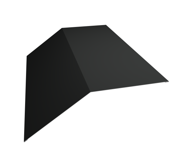 Планка конька плоского 190х190 0,5 Velur X RAL 7016 антрацитово-серый (2м)
