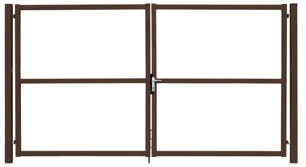 Ворота Colority Zinc Lock 1,5х3,5 RAL 8017