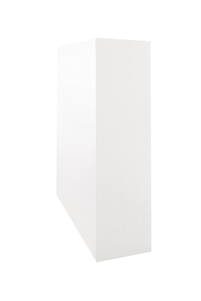 Кожух скатный д920/ш720/в1-2400/в2-1700 0,5 Satin с пленкой RAL 9003 сигнальный белый