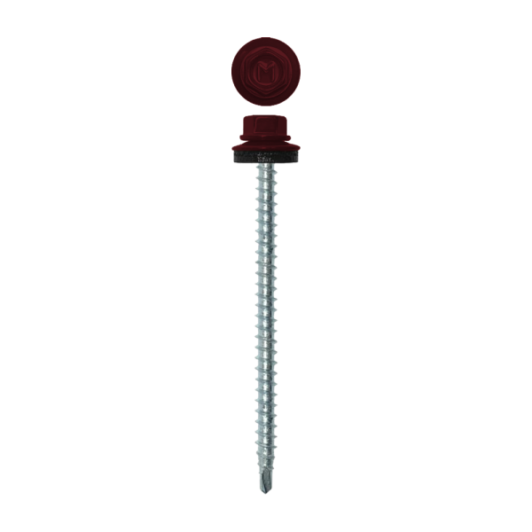 Саморез кровельный Daxmer 4,8х70 RAL 3005 (1250) сверло №1