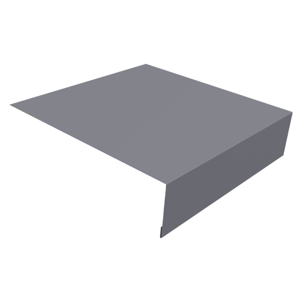 Планка околооконная простая 200х50 0,5 Satin с пленкой RAL 7004 сигнальный серый (2м)