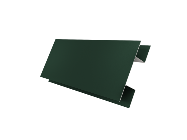 Планка H-образная стыковочная сложная 0,45 PE lite с пленкой RAL 6005 зеленый мох (3м)