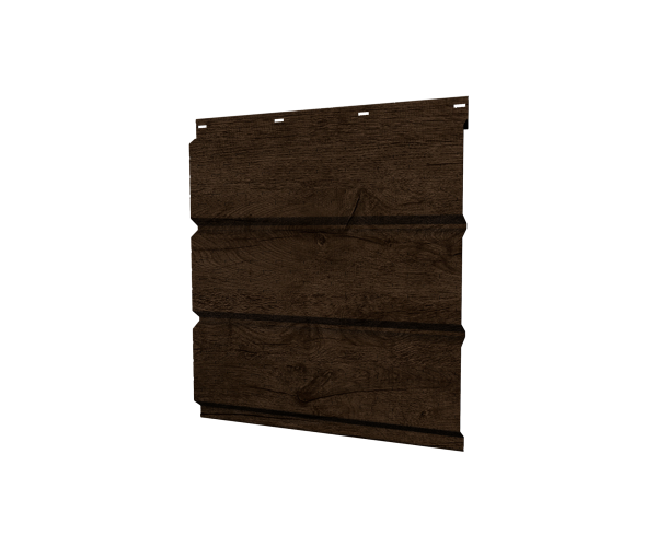 Софит металлический полная перфорация 0,45 Print-Double Premium с пленкой Antique Wood