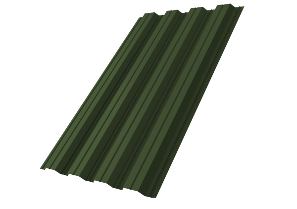 Профнастил НС44R 0,5 Satin Matt TX RAL 6020 хромовая зелень