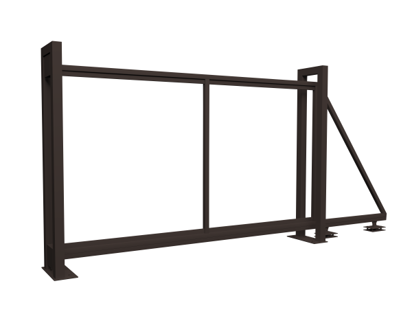 Ворота откатные Colority Zinc 2,03x3,5 RR 32
