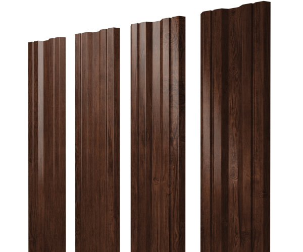 Штакетник Twin с прямым резом 0,45 Print Elite Cherry Wood TwinColor