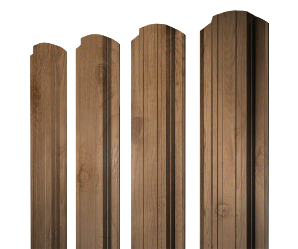 Штакетник Прямоугольный фигурный 0,45 Print Premium Pine Wood Fresh