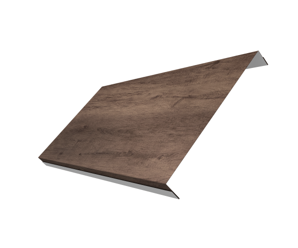 Ламель обратная 200 забора жалюзи Texas 0,45 Print Premium Almond Wood Fresh