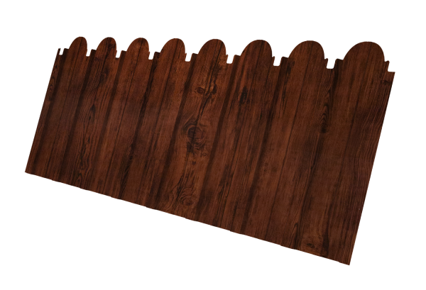 Профнастил C10A фигурный 0,45 Print Elite Cherry Wood TwinColor