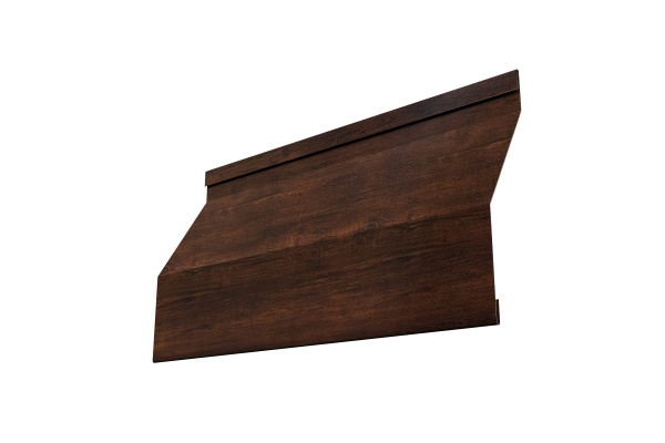 Ламель забора жалюзи Milan Slim 0,45 Print-Double Premium Cherry Wood Dark F