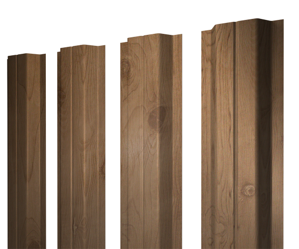 Штакетник П-образный A с прямым резом 0,45 Print Premium Pine Wood Fresh