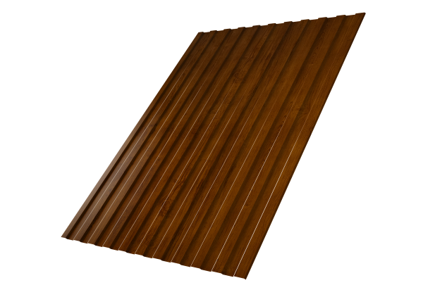 Профнастил С8A v01 0,4 Print Premium с пленкой Golden Wood Intense FTC