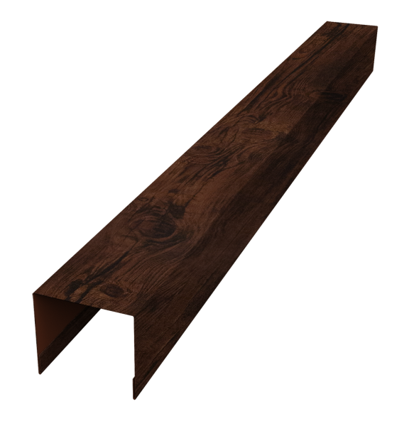 Стойка боковая крепежная для забора жалюзи Palermo 0,45 Print Elite Cherry Wood TwinColor (2,5м)