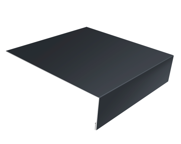 Планка лобовая/околооконная простая 190х50 0,5 Satin Matt RAL 7024 мокрый асфальт (3м)