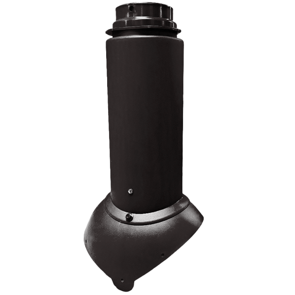 Выход канализации Krovent Pipe-VT 110/125 Изолированный черный