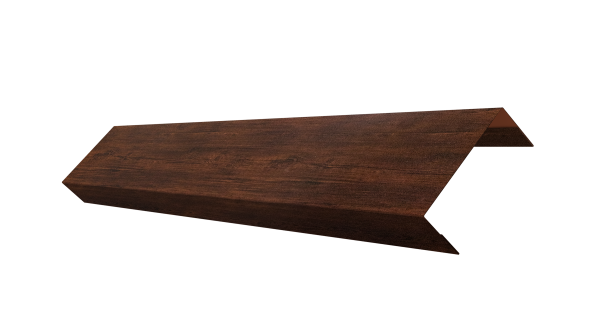 Ламель обратная 50 забора жалюзи Texas 0,45 Print Premium Cherry Wood Dark FTC