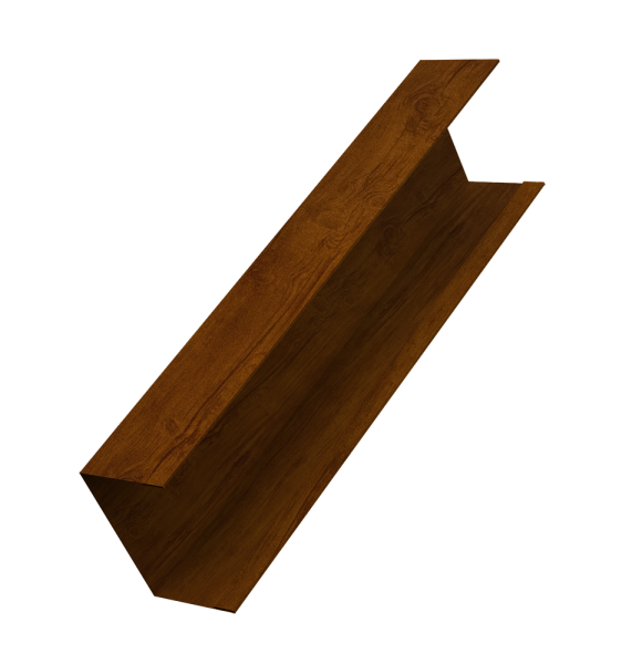 Крышка жалюзи Milan, Tokyo (для калиток, ворот) 0,45 Print-double Premium Golden Wood Intense F (3м)
