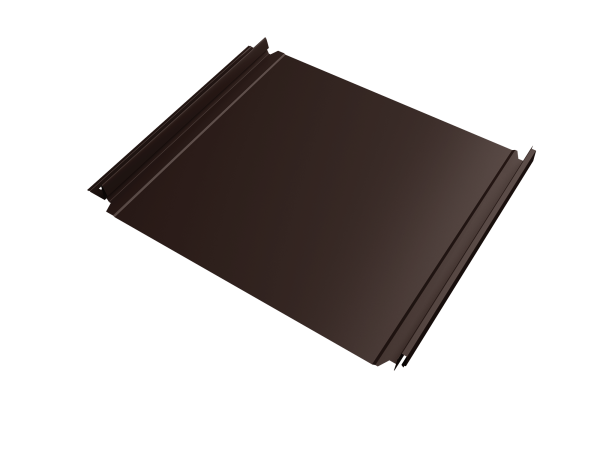 Кликфальц Double Pro Grand Line 0,5 Velur X с пленкой на замках RAL 8017 шоколад