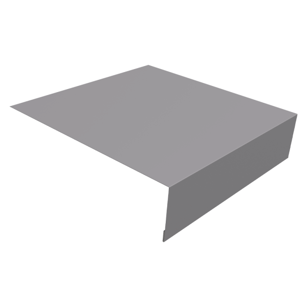 Планка околооконная простая 200х50 0,5 GreenCoat Pural BT с пленкой RR 21 светло-серый (RAL 7040 серое окно) (3м)
