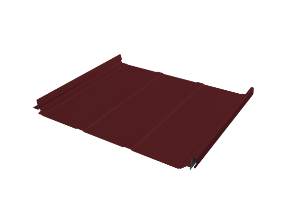 Кликфальц Pro Line Grand Line 0,5 PE с пленкой на замках RAL 3005 красное вино