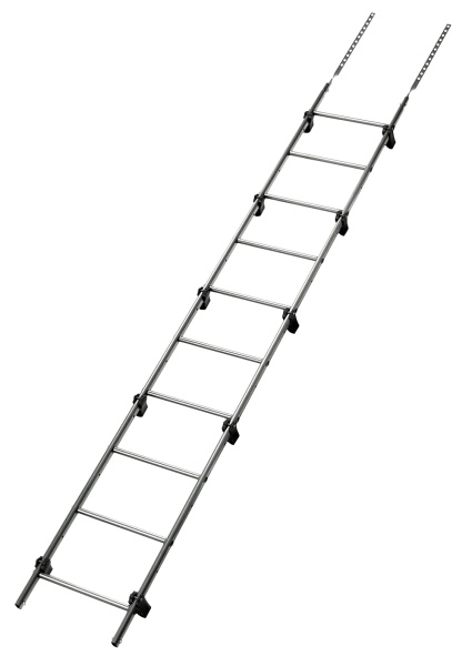 Лестница кровельная Grand Line RAL 7005 2,76м