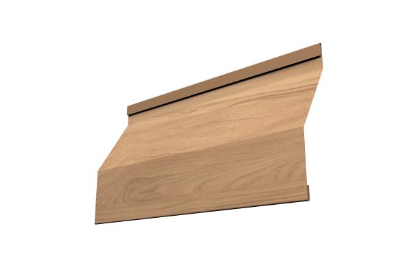 Ламель забора жалюзи Milan Slim 0,45 Print Elite Honey Wood TwinColor