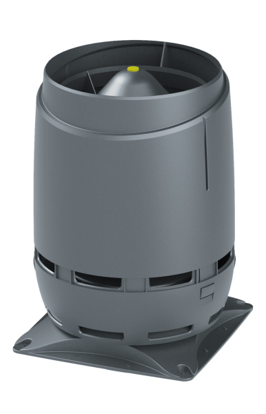 Выход вентиляционный Vilpe Flow 160S с основанием 300x300 серый
