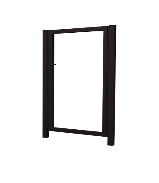 Калитка Жалюзи 2,0х1 RAL 9005 без заполнения
