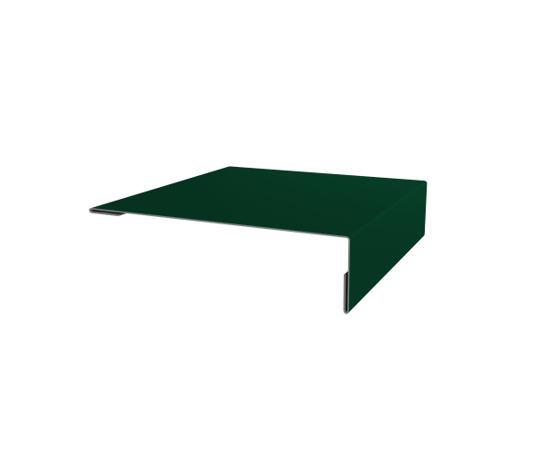 Планка мансардная 0,5 Satin с пленкой RAL 6005 зеленый мох (3м)