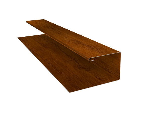 Планка П-образная Блок-Хаус new Grand Line 0,45 Print-Double Premium Golden Wood Intense F (3м)