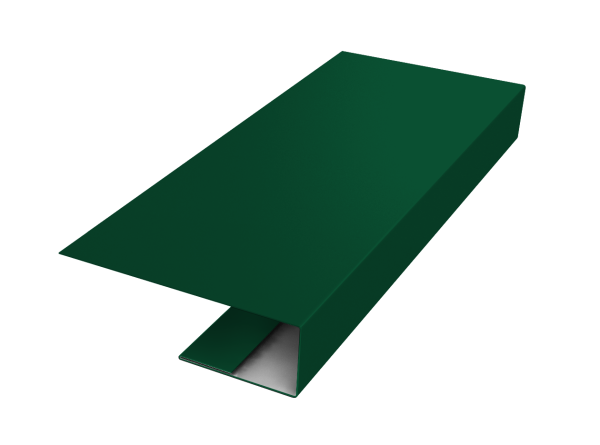 J-Профиль 12мм 0,5 Satin с пленкой RAL 6005 зеленый мох (3м)