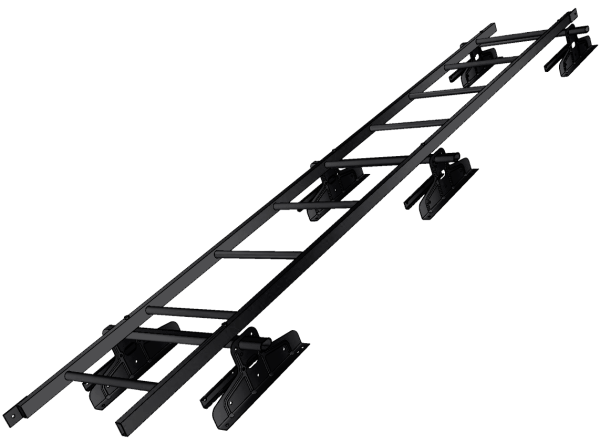 Лестница кровельная под фальц RAL 9005 (3м)