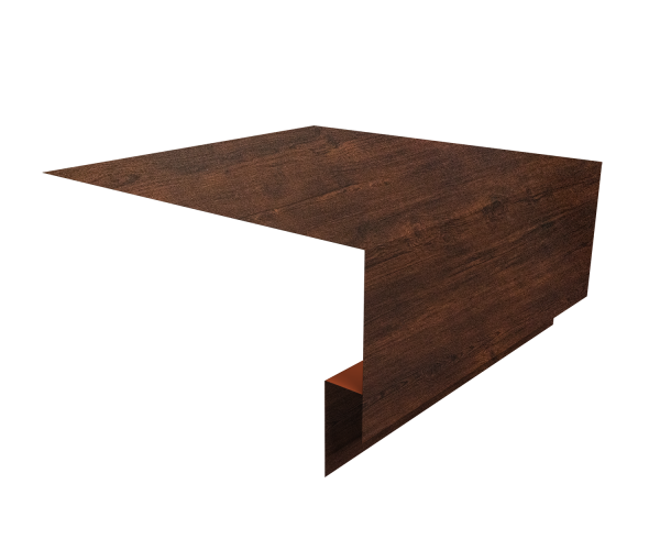Планка околооконная сложная 250х75х18 (j-фаска) 0,45 Print Premium Cherry Wood Dark FTC (3м)