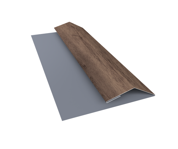 Планка финишная Блок-Хаус new Grand Line 0,45 Print Premium Almond Wood Fresh (2м)