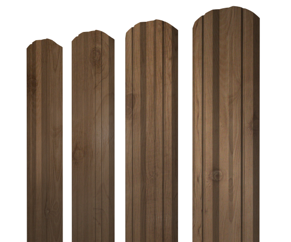 Штакетник Twin фигурный 0,45 Print Premium Pine Wood Fresh